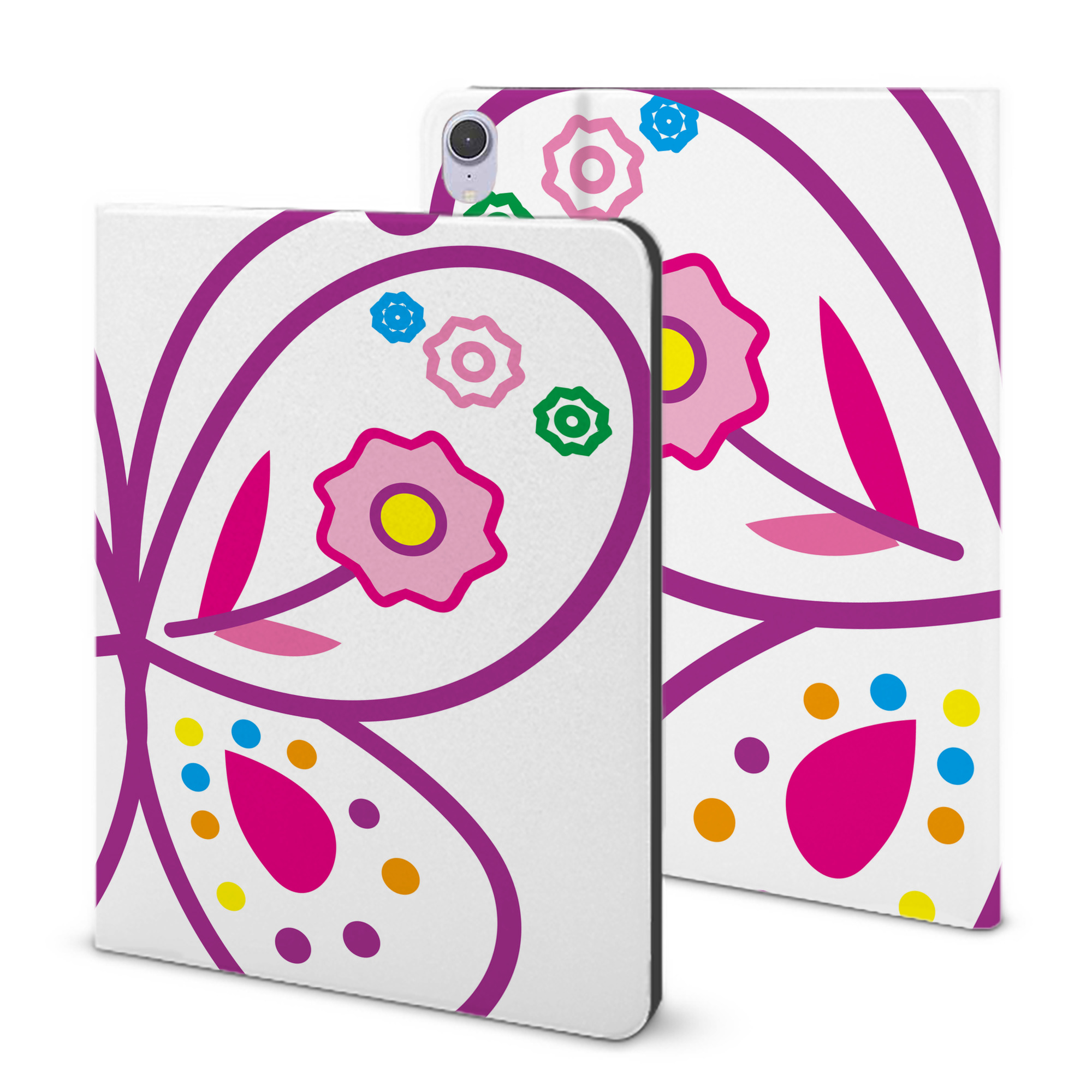 （画像用） Hello Kitty ハローキティ IPad ケース ブック型 PUレザー TPU 耐衝撃 軽量 薄型 ペン収納なし 全面保護 IPad 各モデル対応